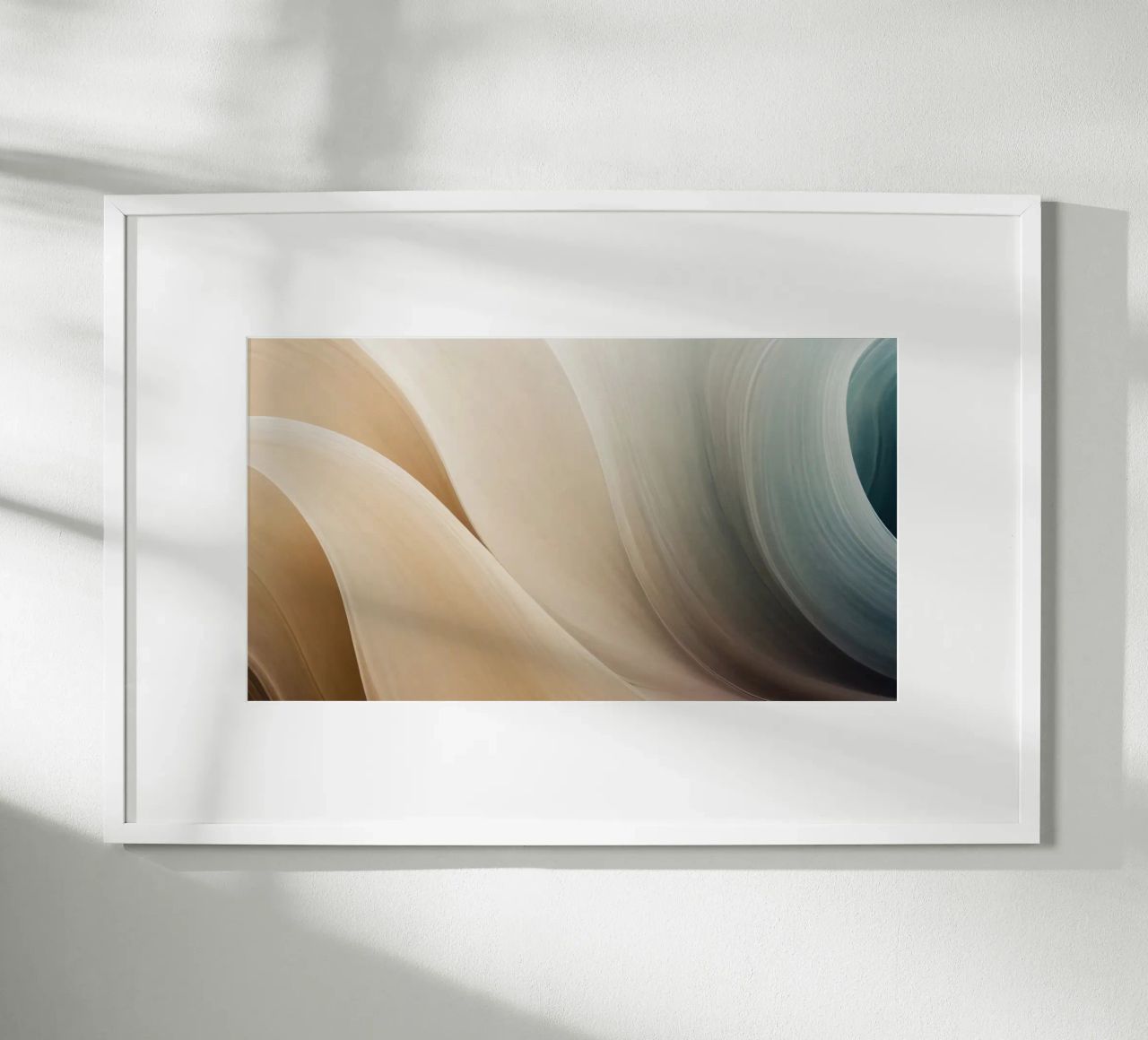 Smooth flowing abstract pattern creating a tranquil art hahnemühle by DesignDoodle