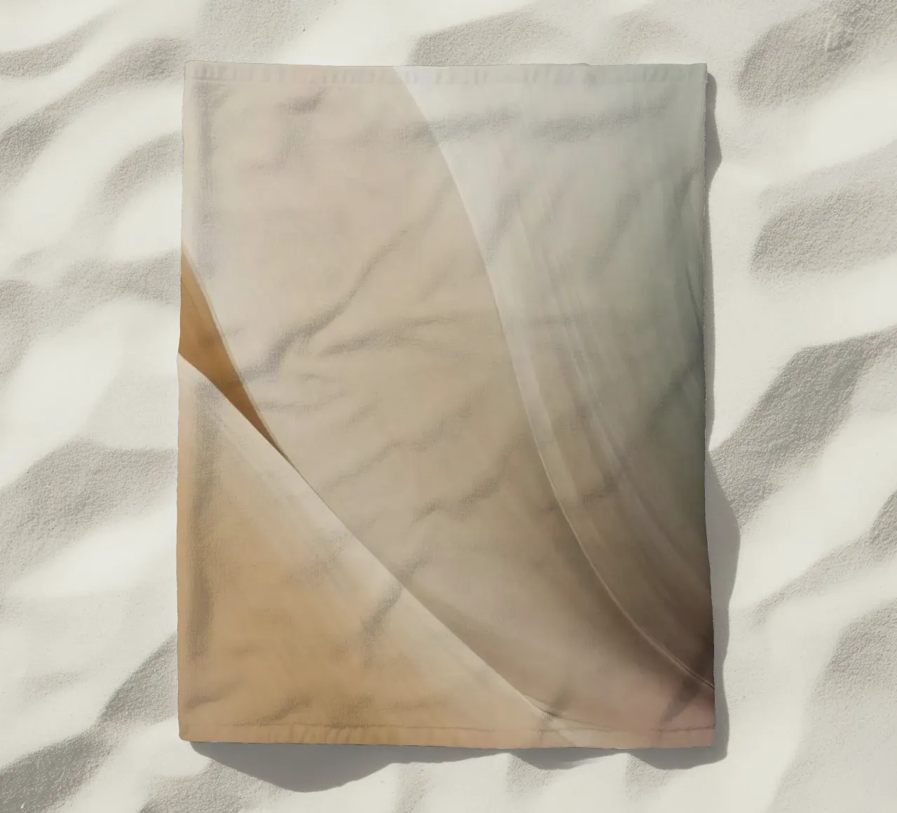 Smooth flowing abstract pattern creating a tranquil art beach towel by DesignDoodle