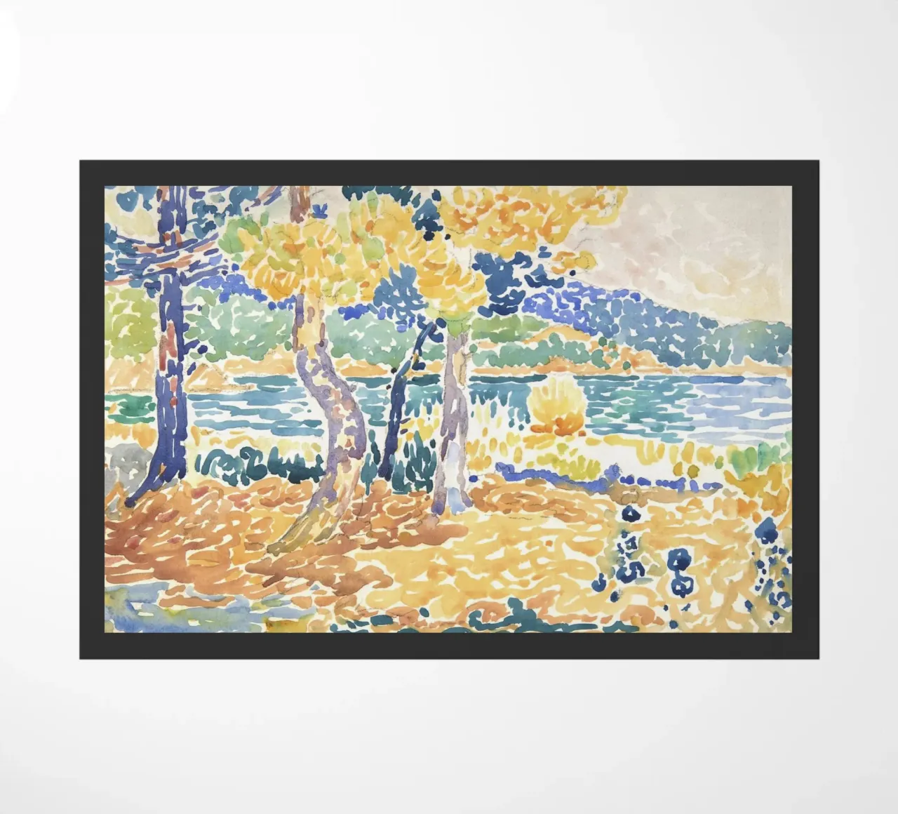Henri-Edmond Cross - "Pines on the Coastline" (1890s-1900s) zerbino da Venus Art