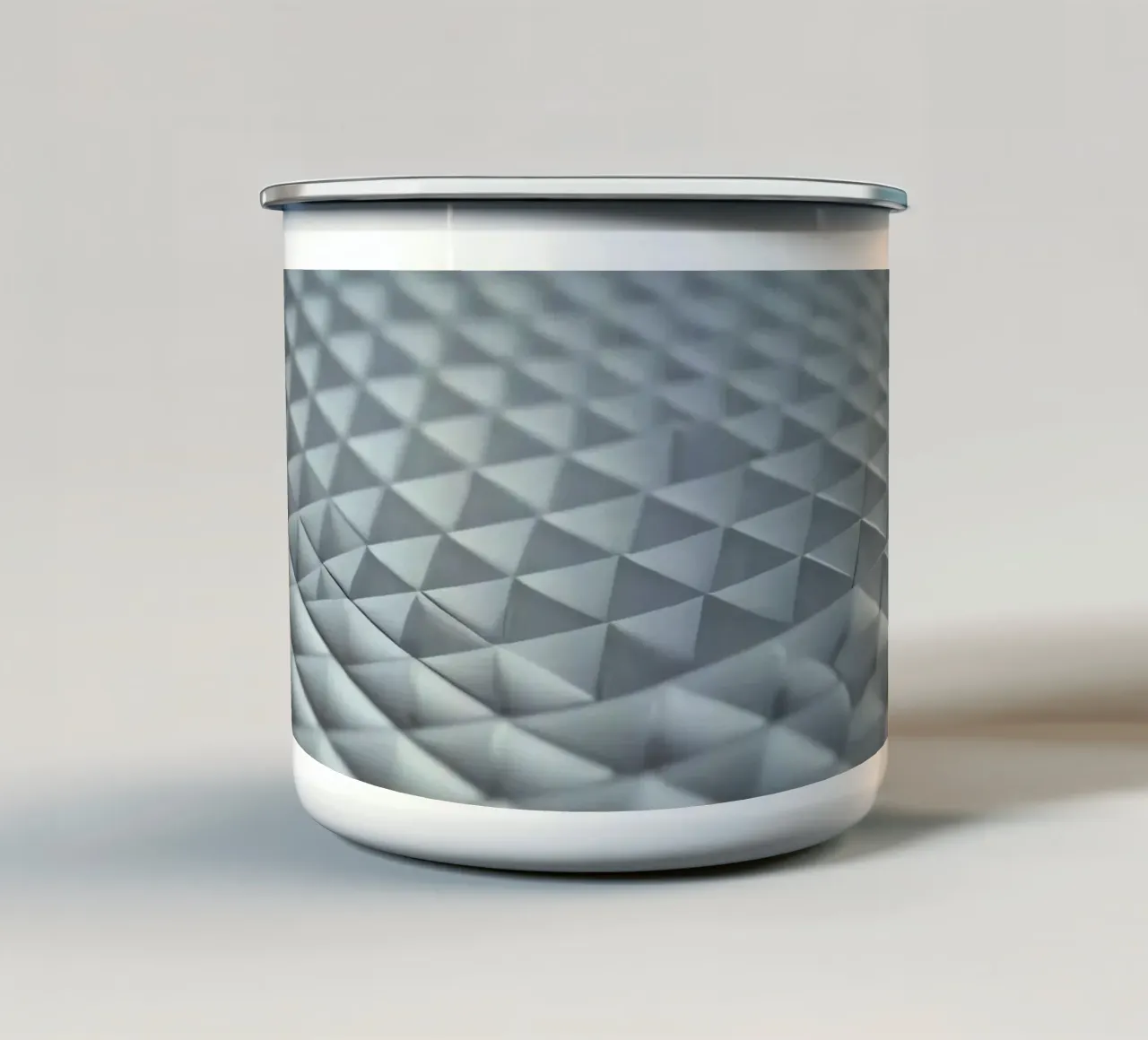 Unieke abstracte achtergrond met structuur emaille mok van DesignDoodle