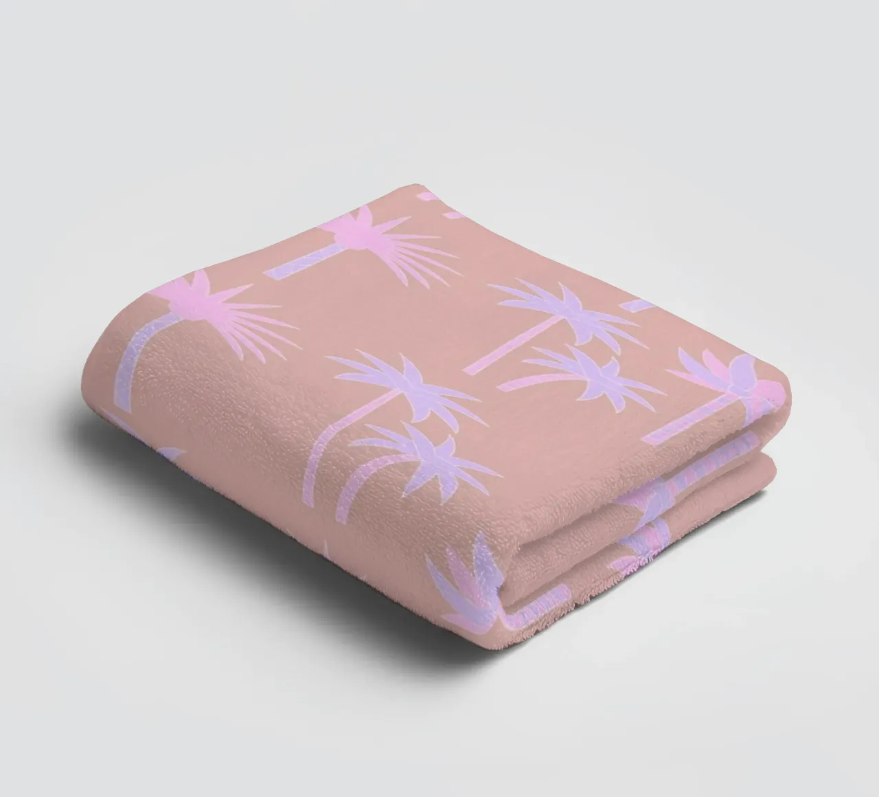 Palm Trees Neutral & Pastel towel by SilverPegasus