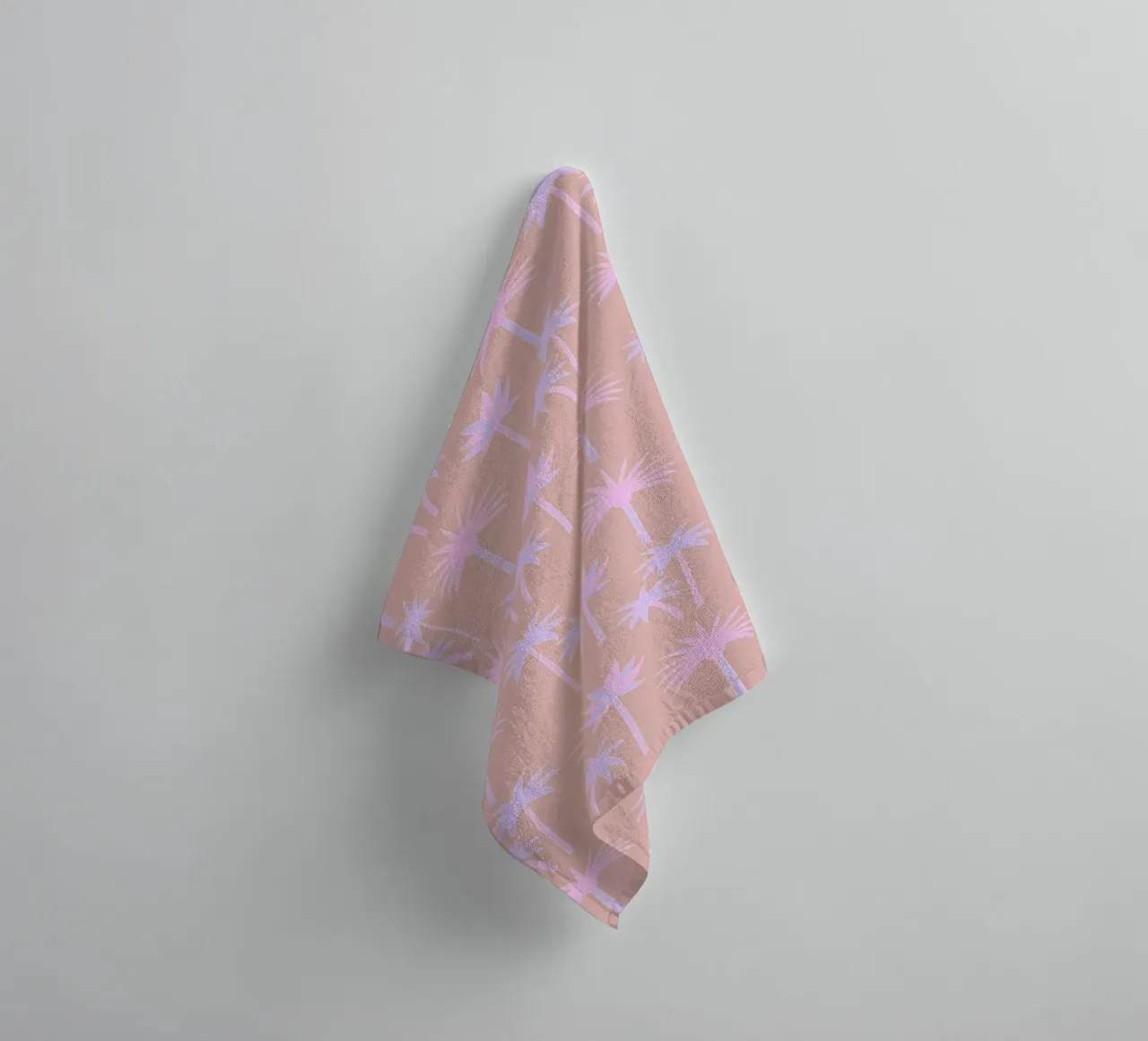 Palm Trees Neutral & Pastel towel by SilverPegasus