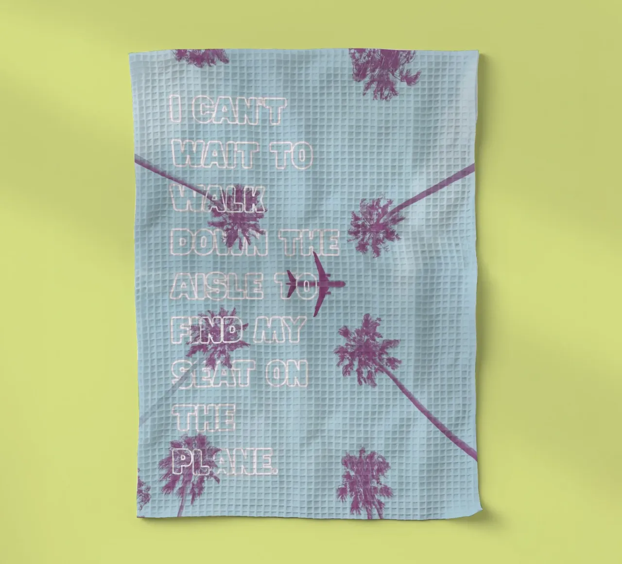 LUSTIGES REISE POSTER – “I can't wait…“ canovaccio da cucina da Einfach Uebel