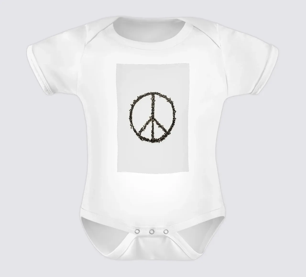 Coffee & Peace Essentials body neonato maniche corte da Studio Nahili