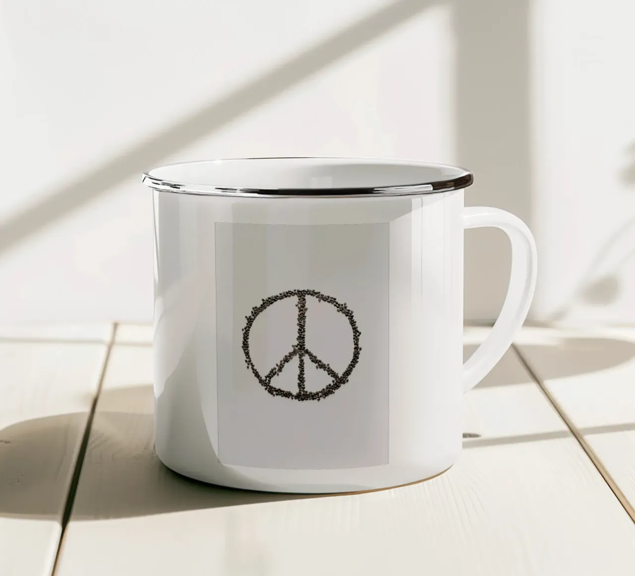 Coffee & Peace Essentials tazza in smalto da Studio Nahili