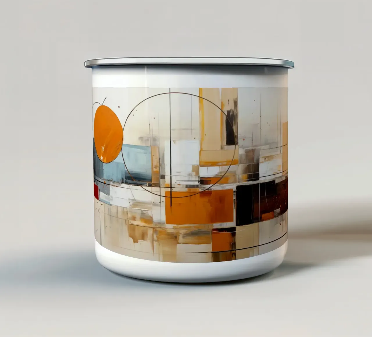 Formas abstractas taza de esmalte de Imagine