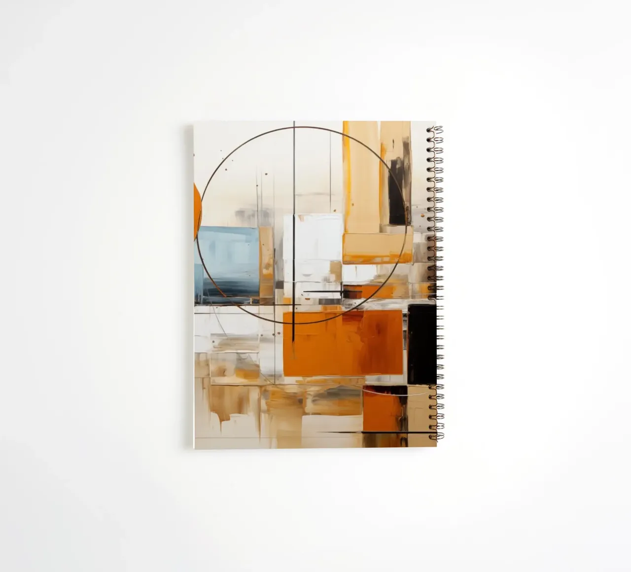 Abstract forms spiral notebook by Imagine