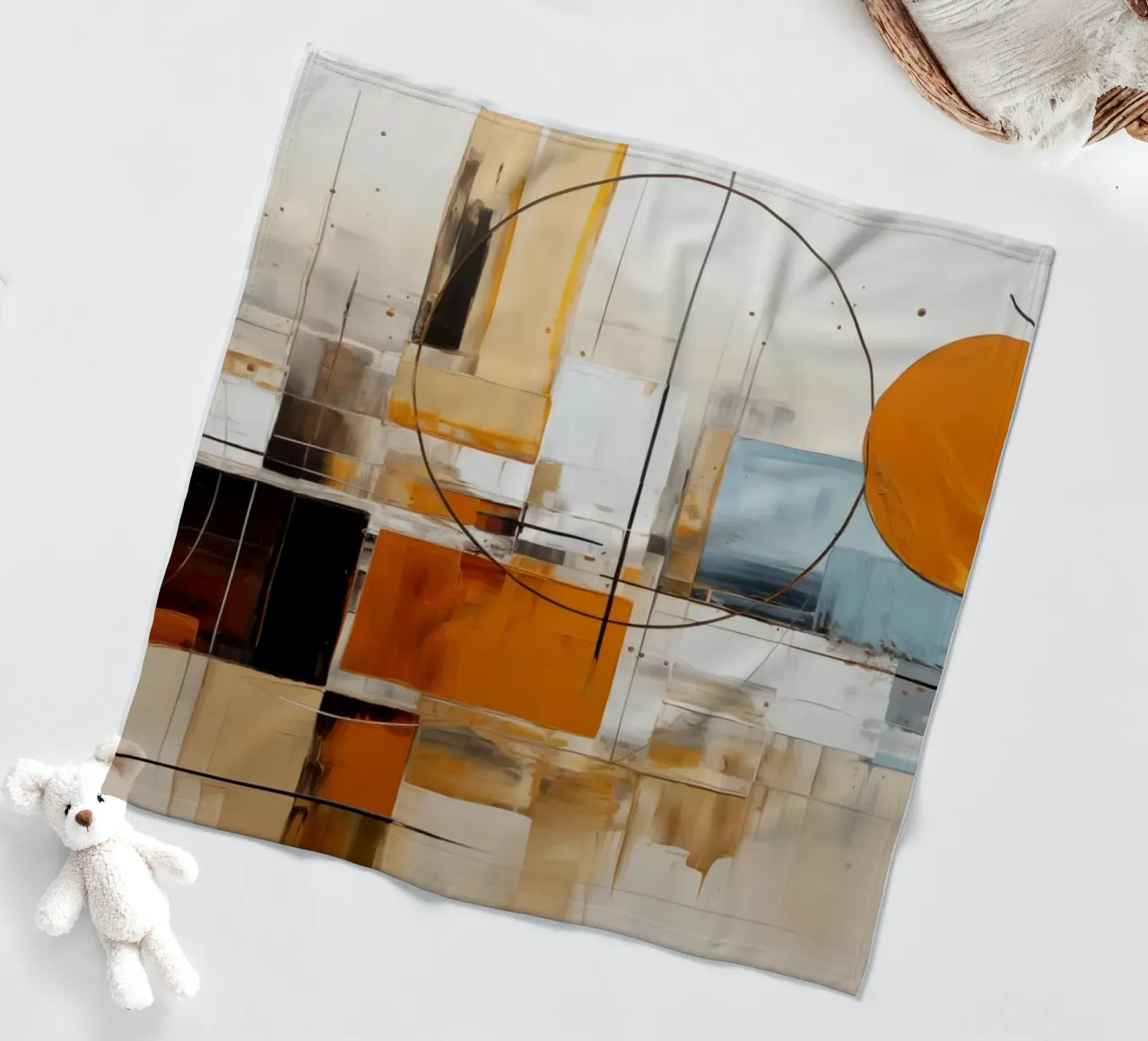 Forme astratte coperta in pile da Imagine
