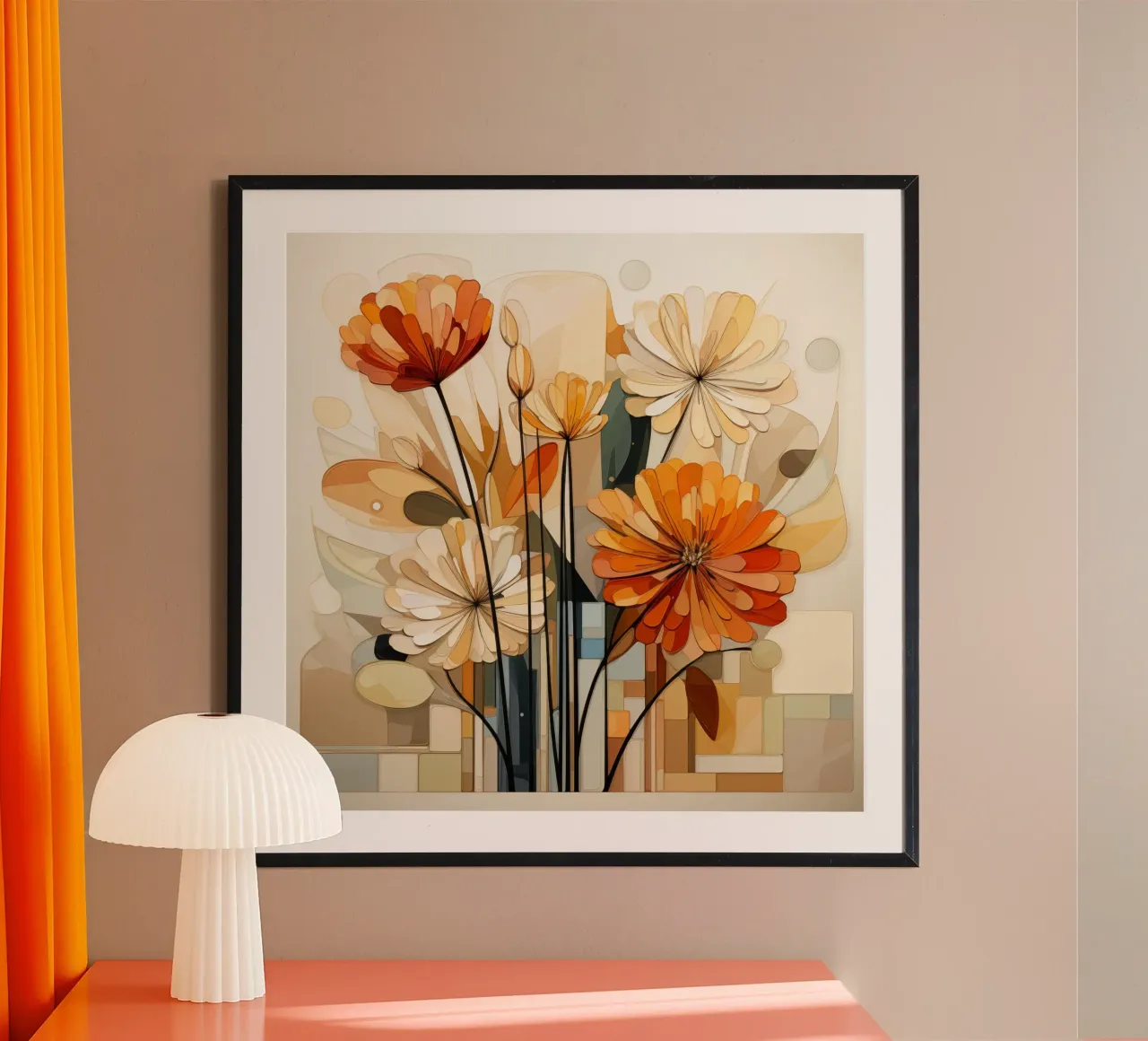 Fiori astratti poster da Imagine