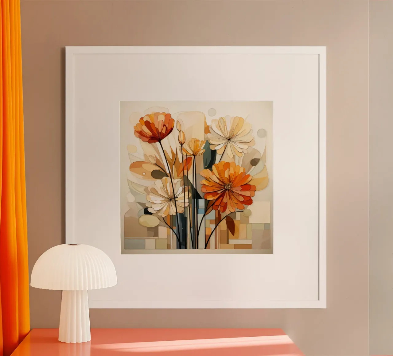 Fiori astratti poster da Imagine