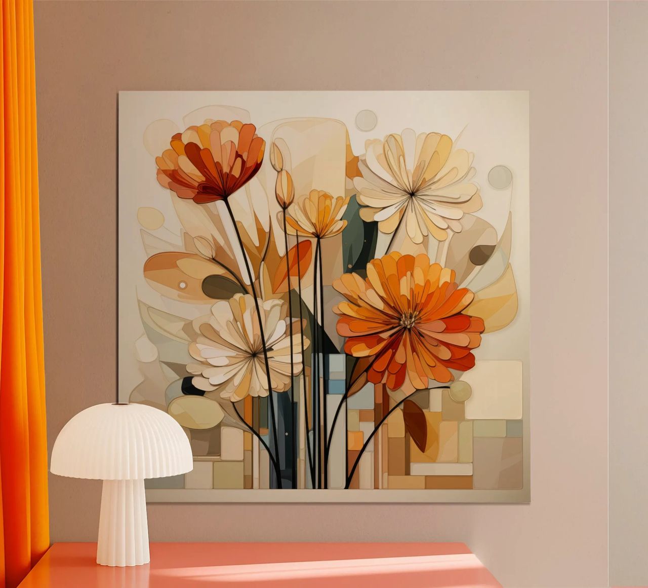 Flowers abstract poster by Imagine