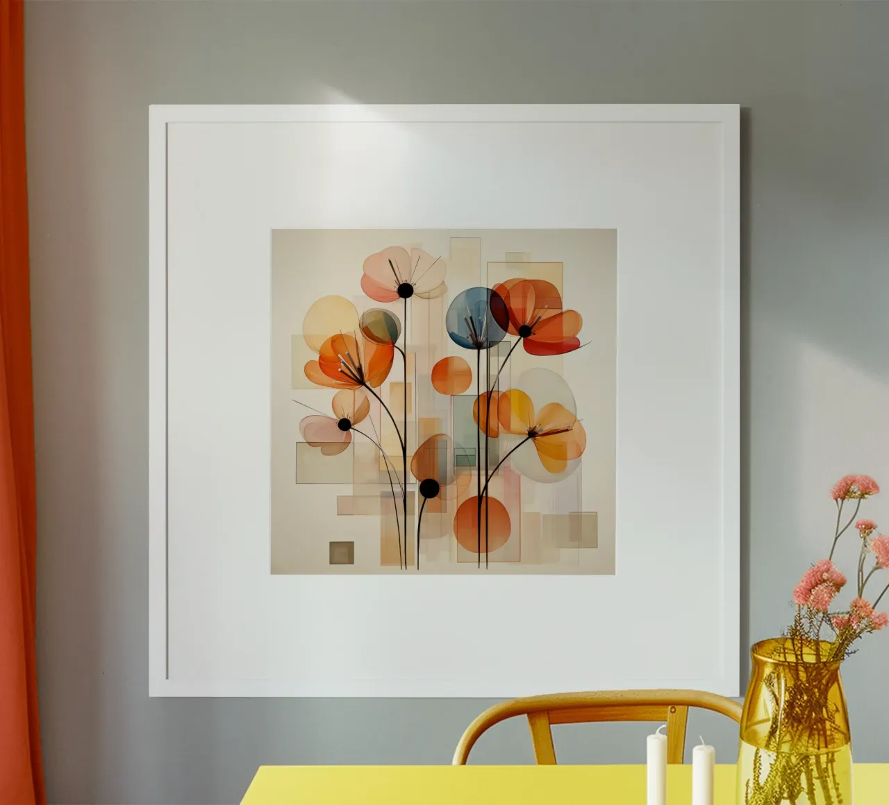 Fiori astratti poster da Imagine