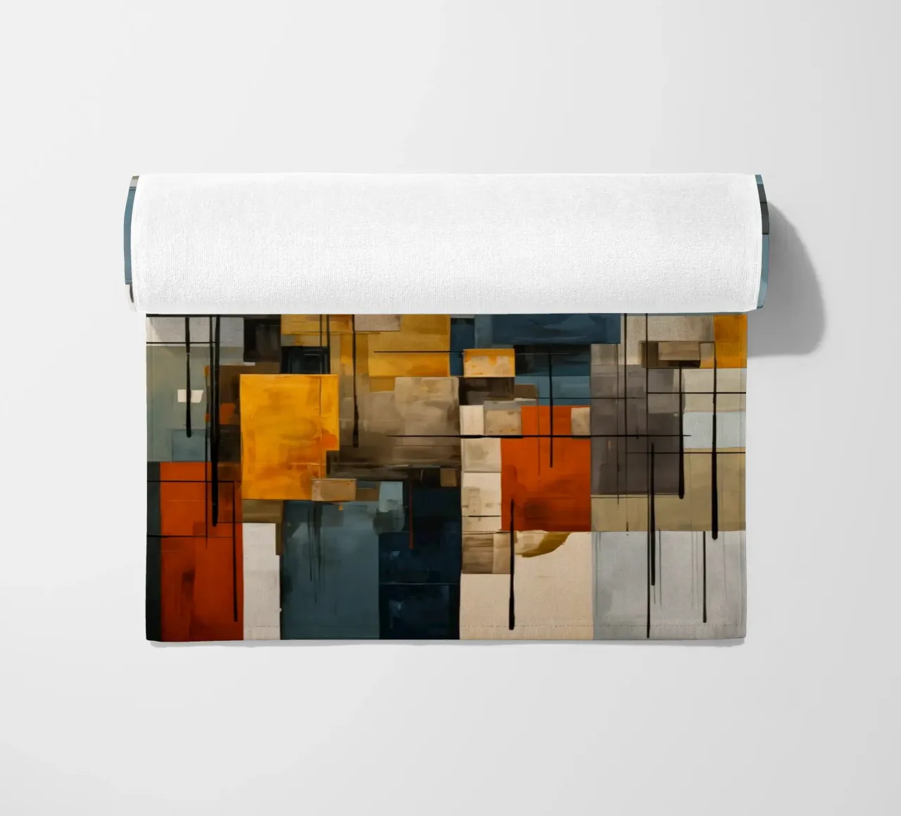 Abstract surfaces beach towel by Imagine