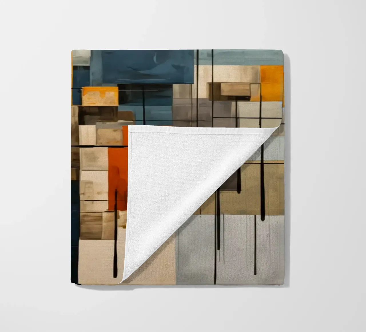Abstract surfaces beach towel by Imagine