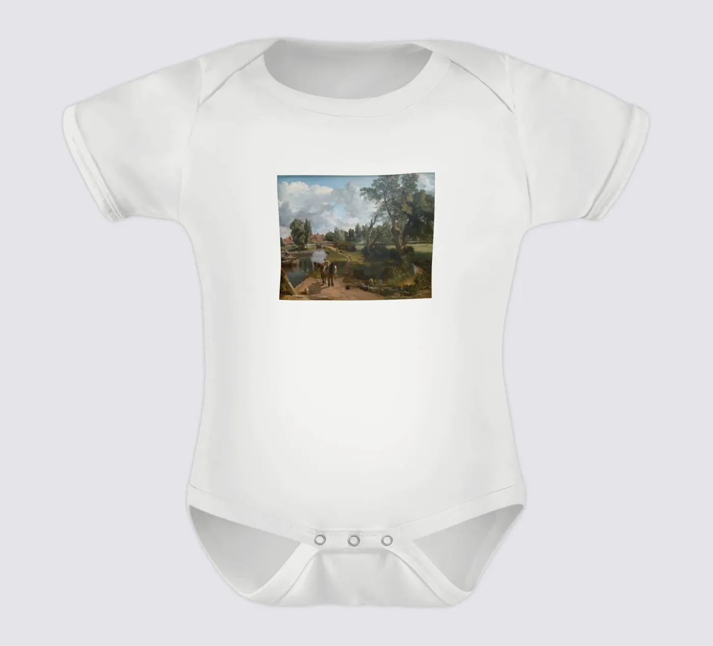 John Constable short-sleeve baby romper by Brooke