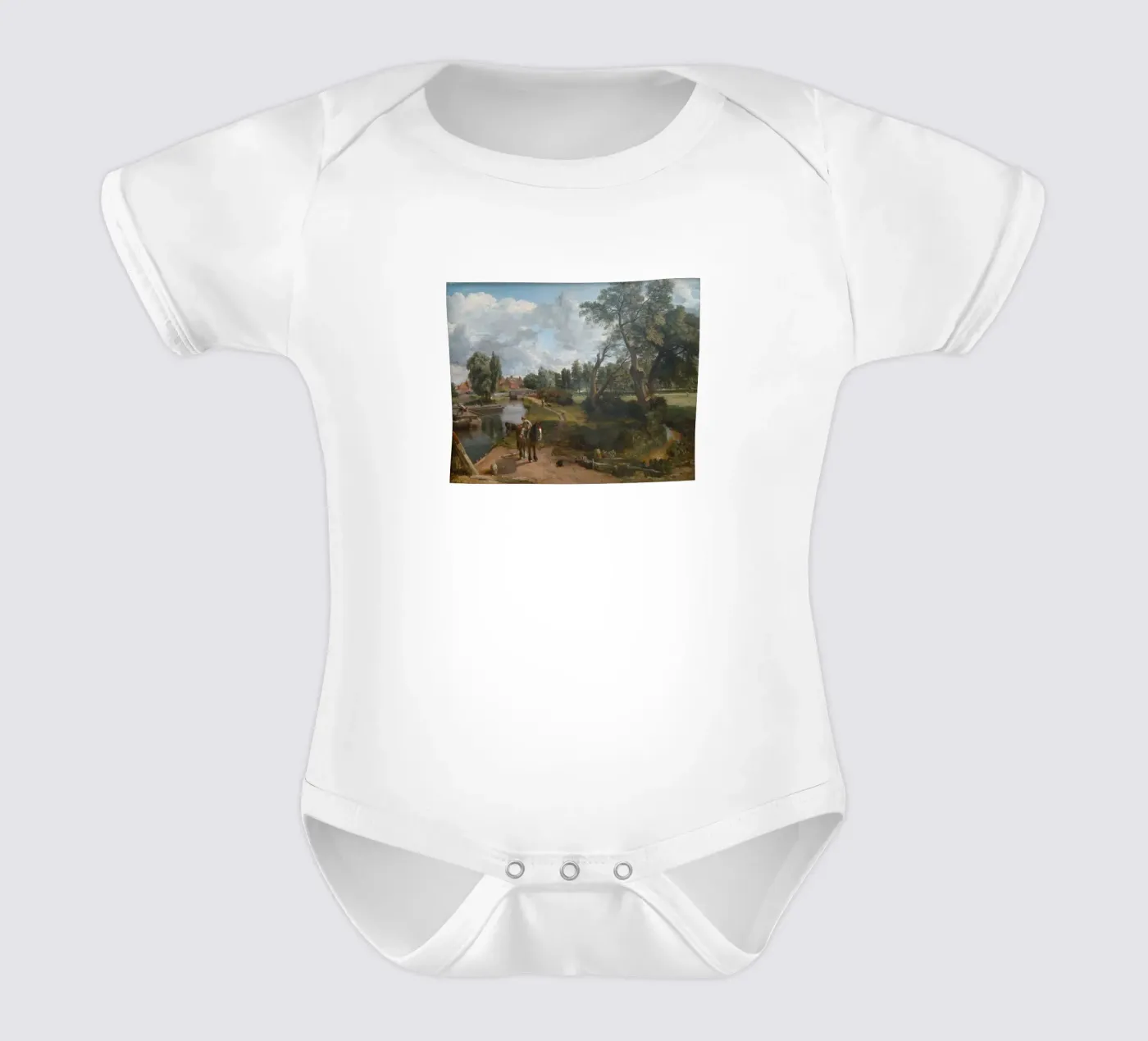 John Constable short-sleeve baby romper by Brooke