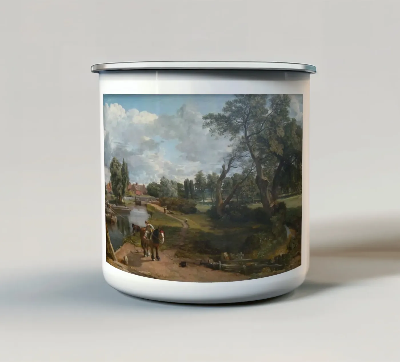 John Constable enamel mug by Brooke