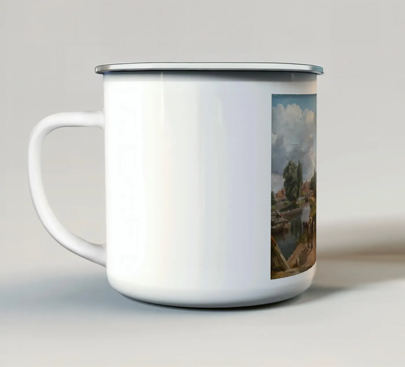 John Constable enamel mug by Brooke