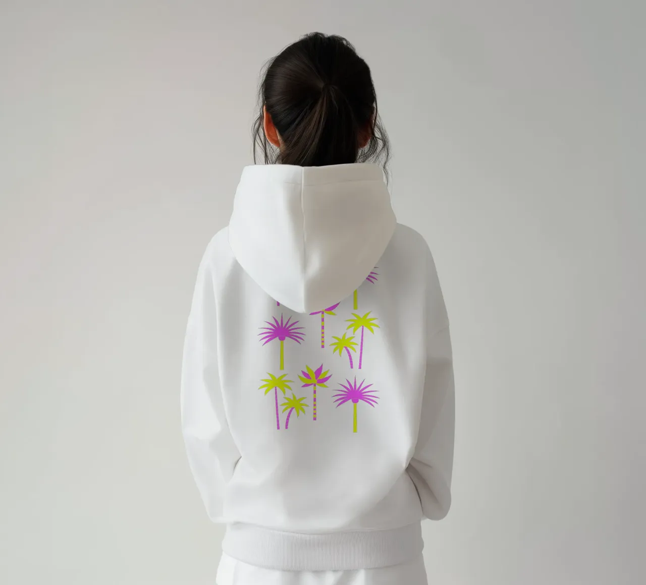 Palm Trees Neutral & Neon felpa con cappuccio da SilverPegasus