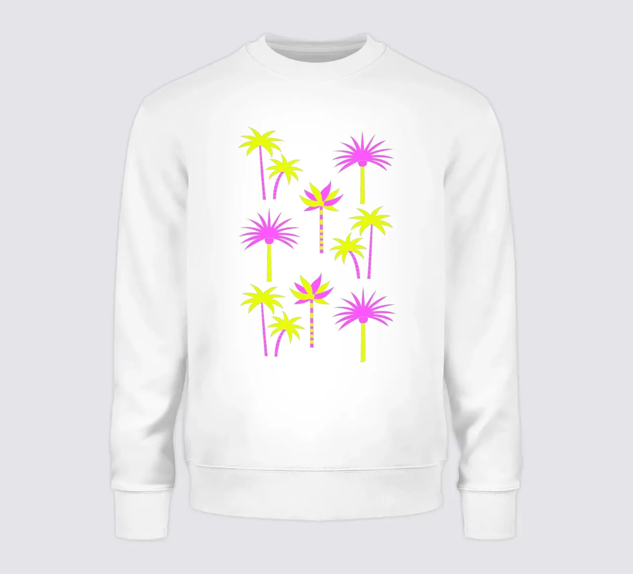Palm Trees Neutral & Neon felpa da SilverPegasus