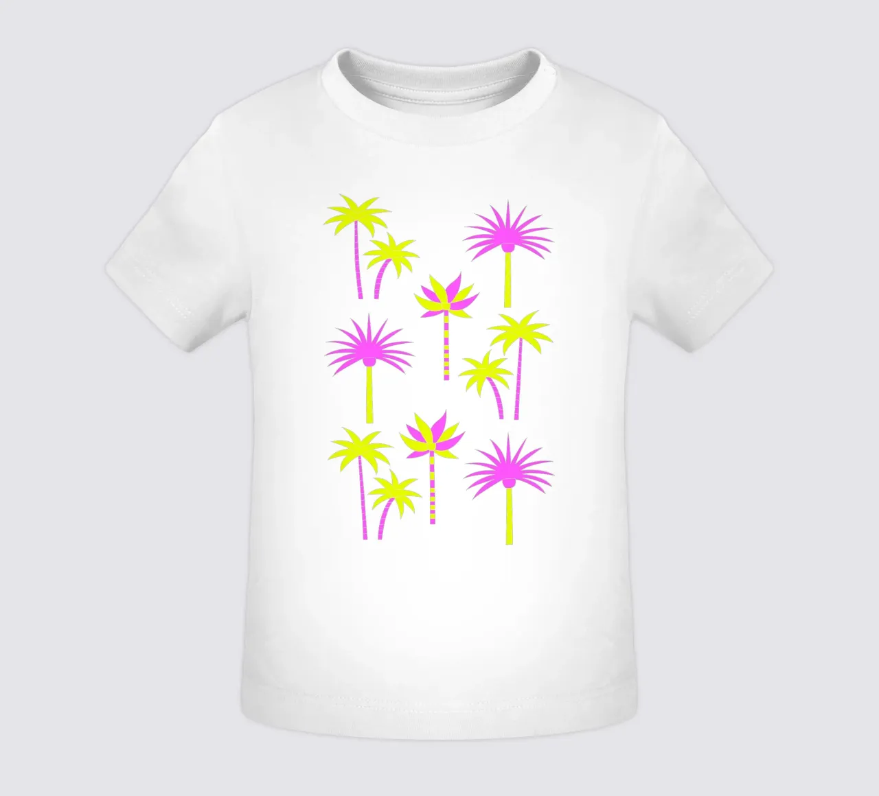 Palm Trees Neutral & Neon maglietta neonato da SilverPegasus