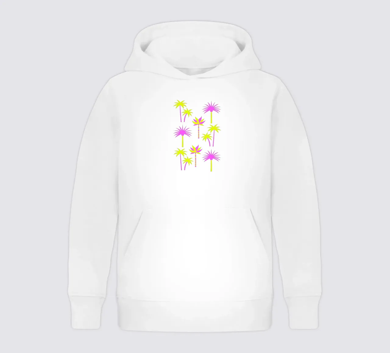 Palm Trees Neutral & Neon felpa bambino con cappuccio da SilverPegasus