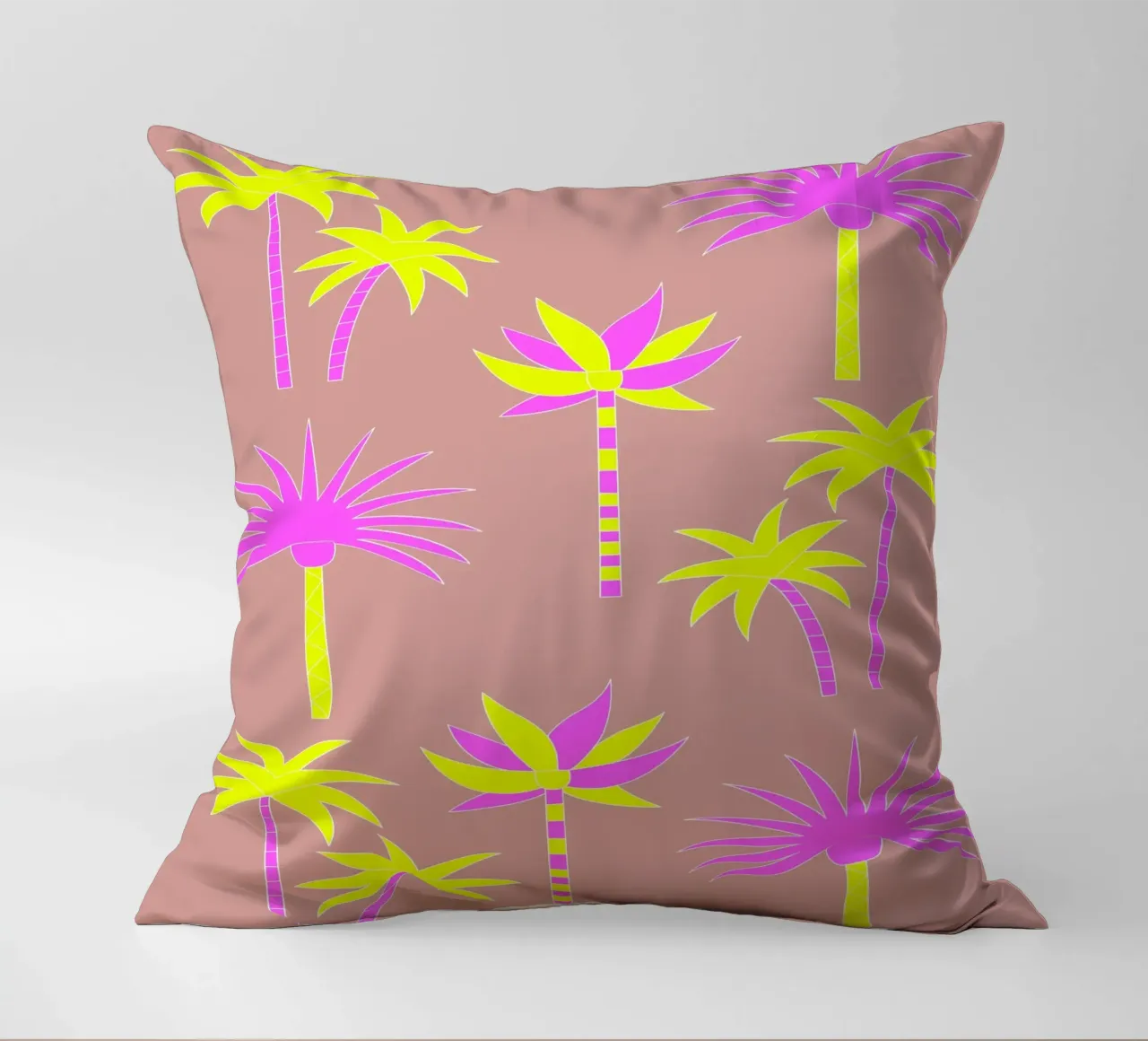 Palm Trees Neutral & Neon cuscino da SilverPegasus