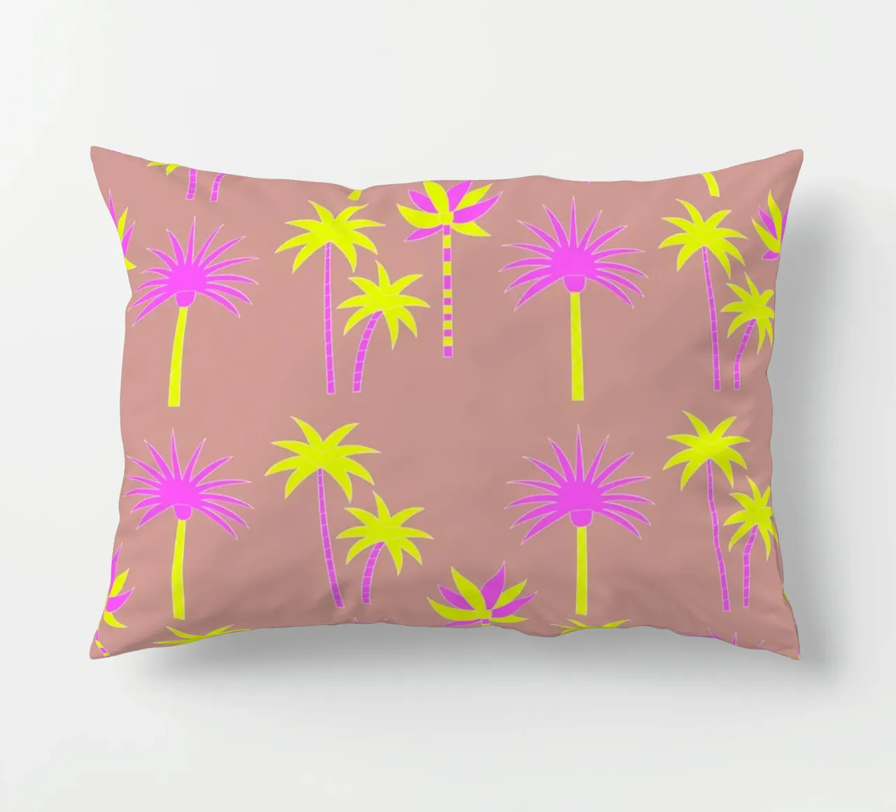 Palm Trees Neutral & Neon cuscino da SilverPegasus