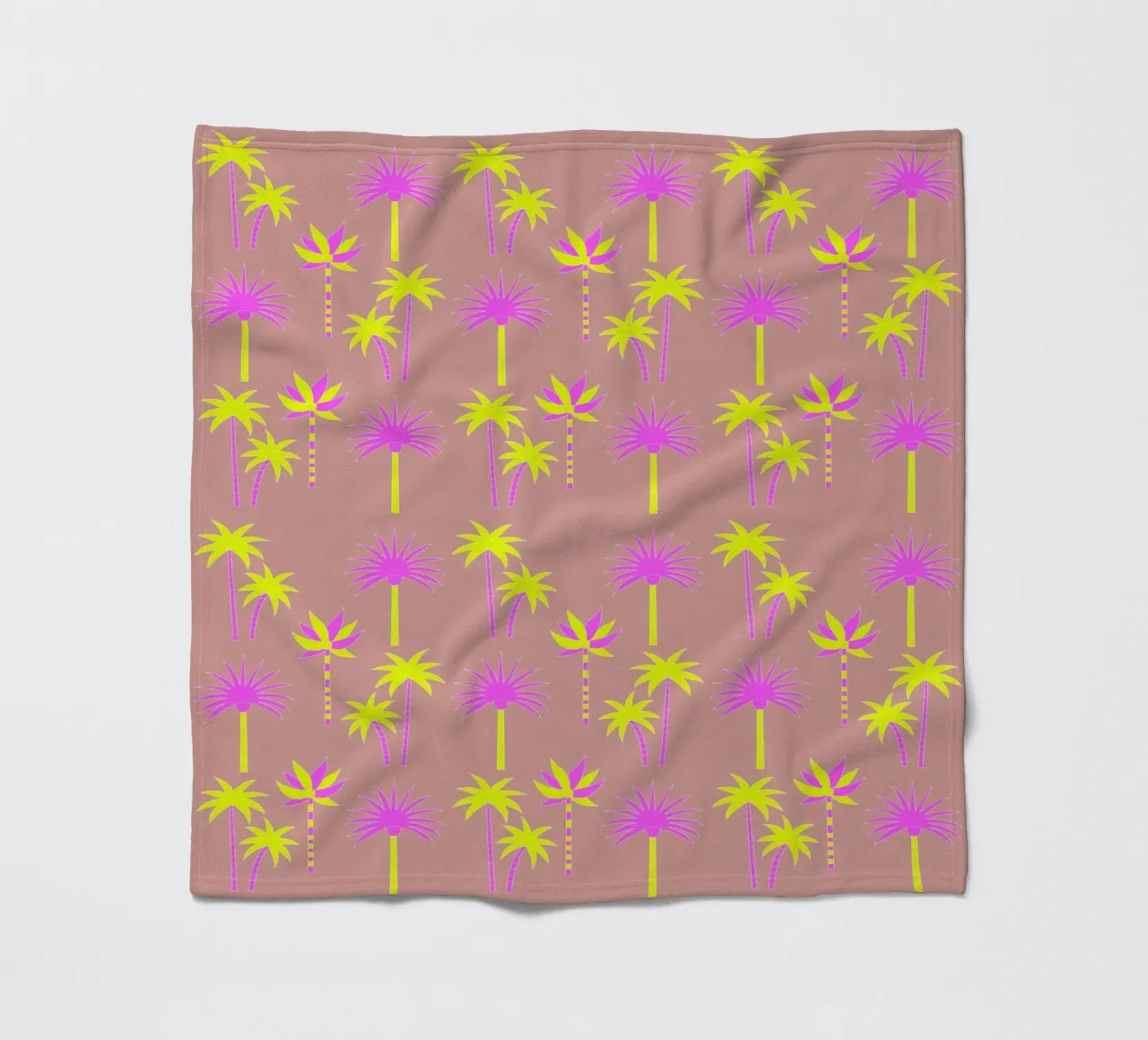 Palm Trees Neutral & Neon coperta in pile da SilverPegasus