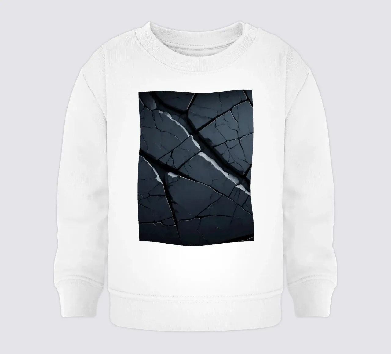 Superficie scura e screpolata, con linee che creano un effetto astratto. felpa neonato da DesignDoodle