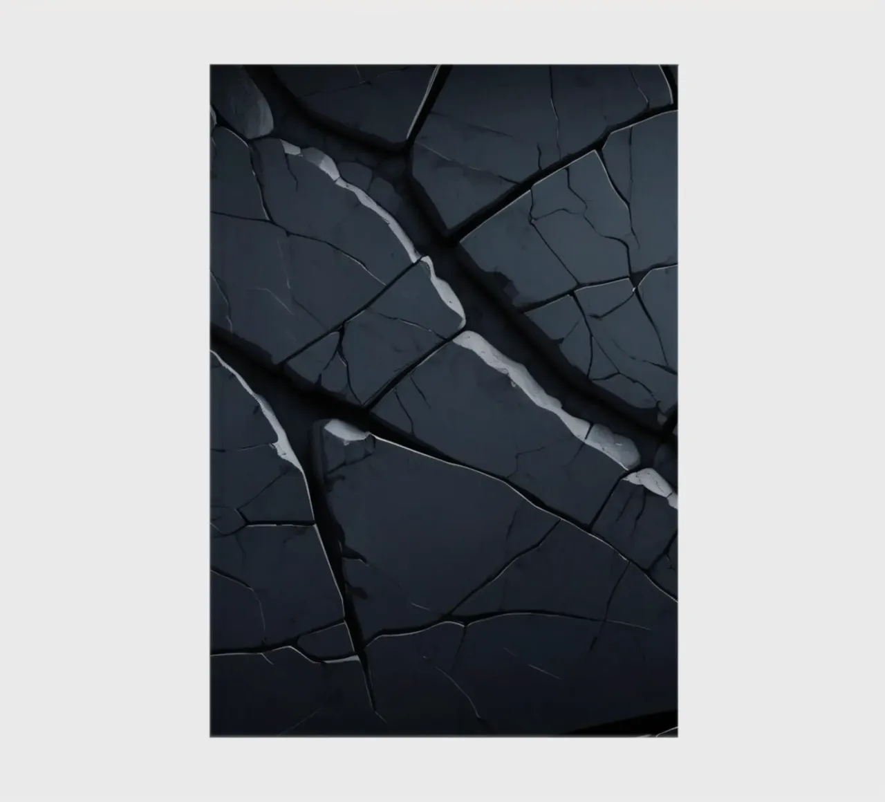 Cracked dark surface with striking lines creating an abstrac notebook by DesignDoodle