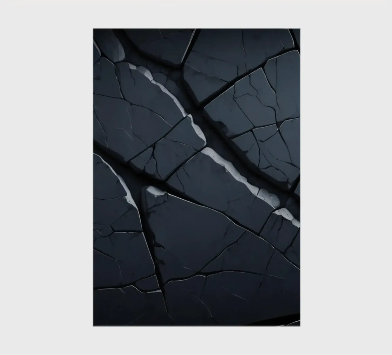 Cracked dark surface with striking lines creating an abstrac notebook by DesignDoodle