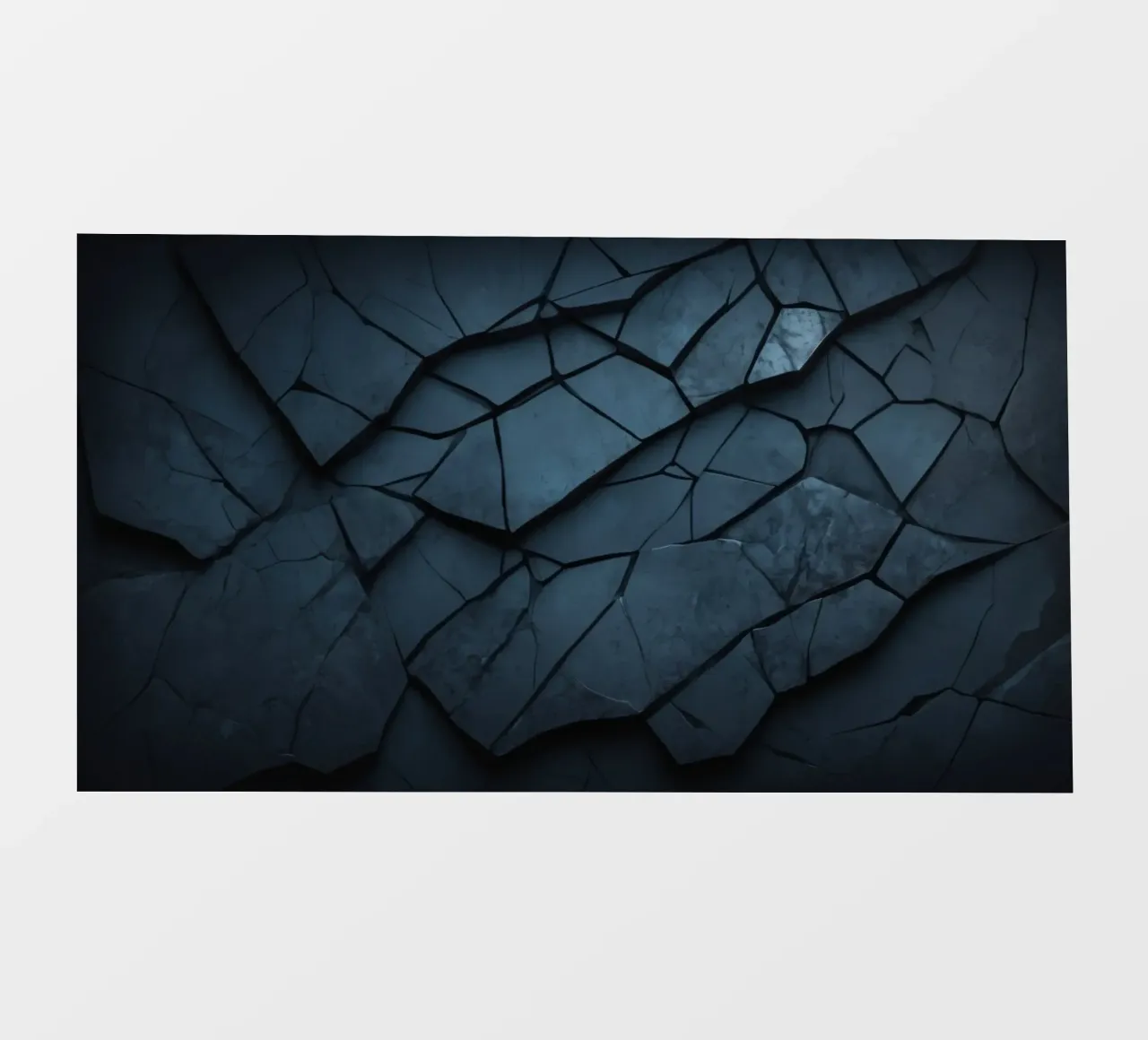 Dark cracked stone texture creates an abstract background pvc cover by DesignDoodle