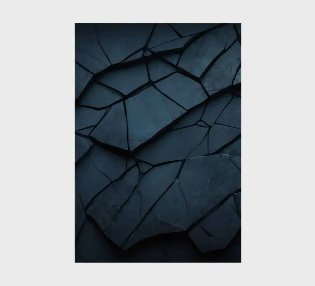 Dark cracked stone texture creates an abstract background notebook by DesignDoodle