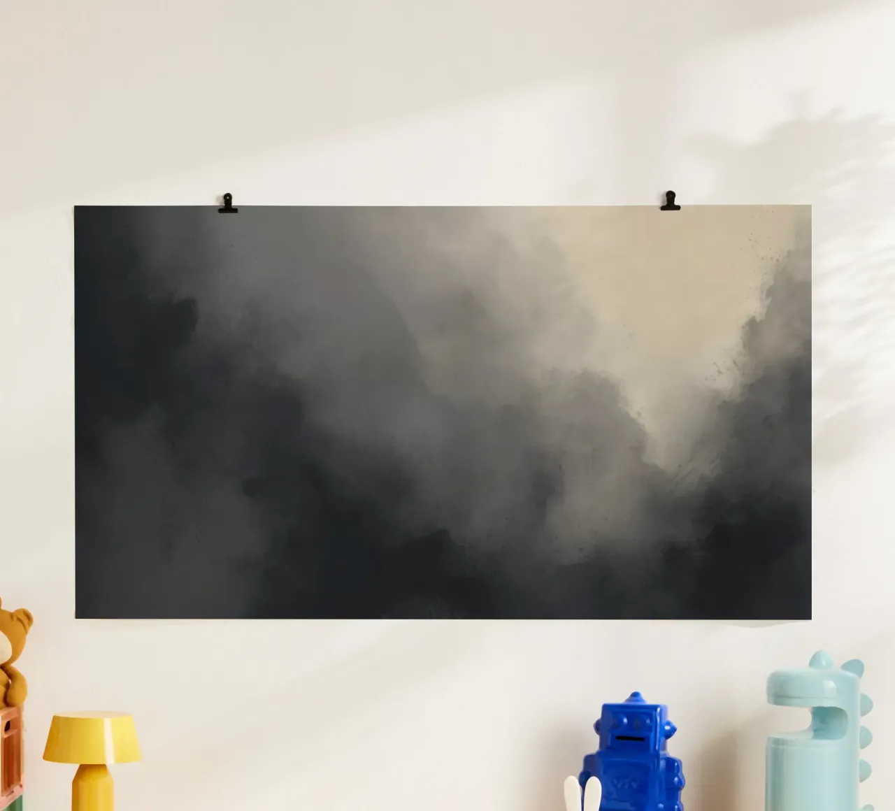 Abstract gray and black background wallpaper suitable for de hahnemühle by DesignDoodle