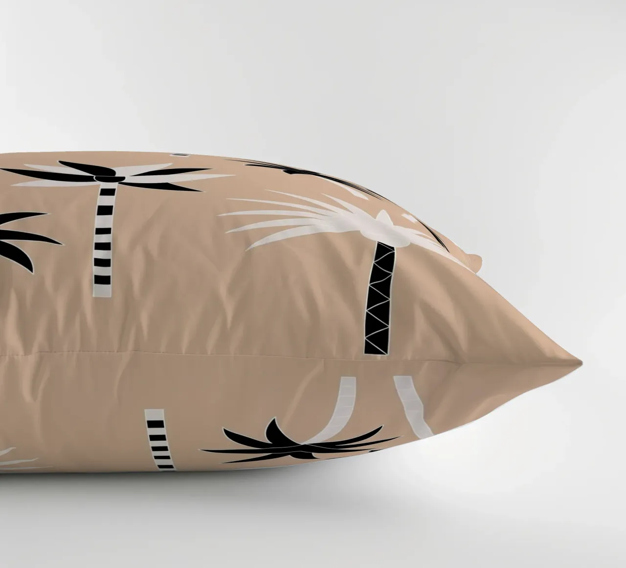 Palm Trees Neutral Black & White cuscino da SilverPegasus