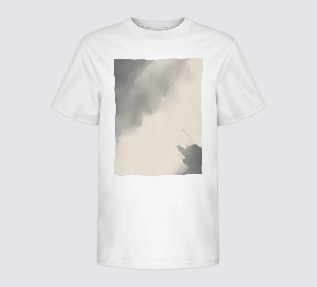 Dynamic abstract background with soft gradients and flowing kids t-shirt by DesignDoodle