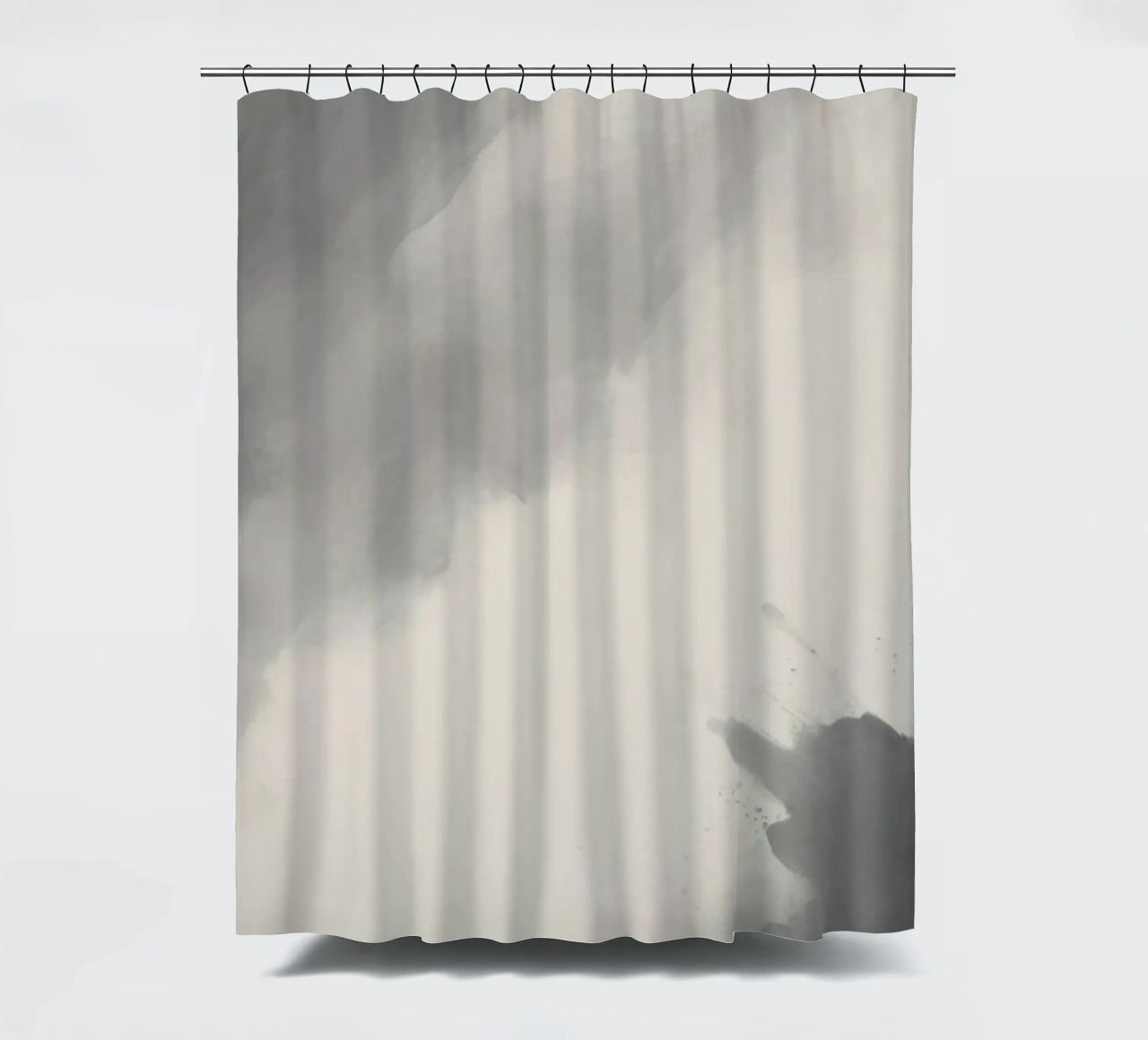 Dynamic abstract background with soft gradients and flowing shower curtain by DesignDoodle