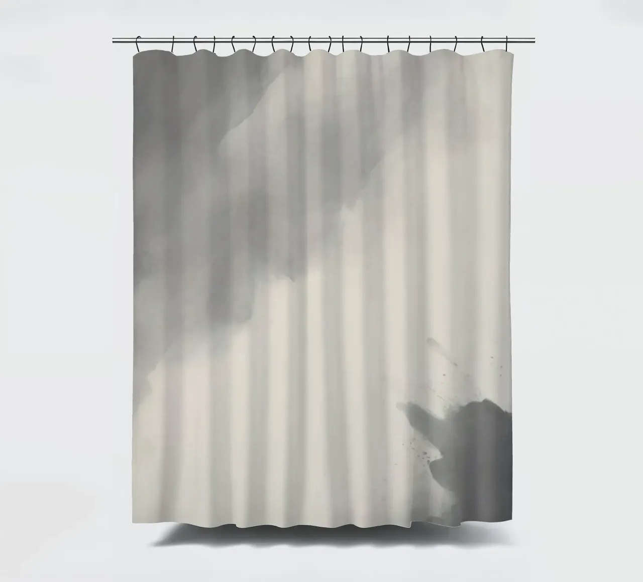 Dynamic abstract background with soft gradients and flowing shower curtain by DesignDoodle