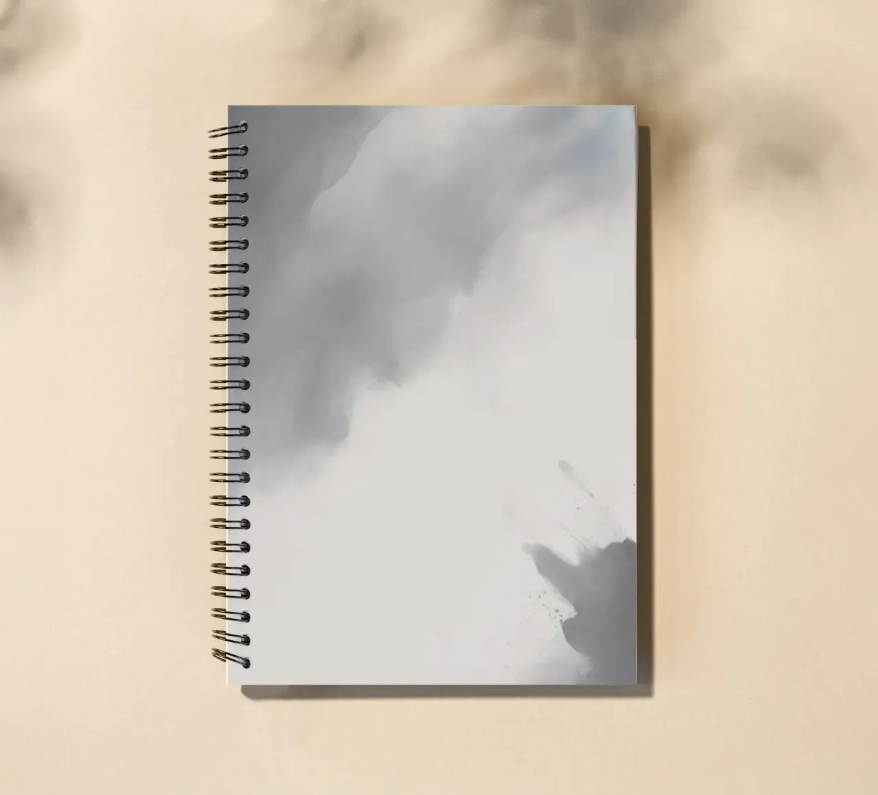 Dynamic abstract background with soft gradients and flowing spiral notebook by DesignDoodle