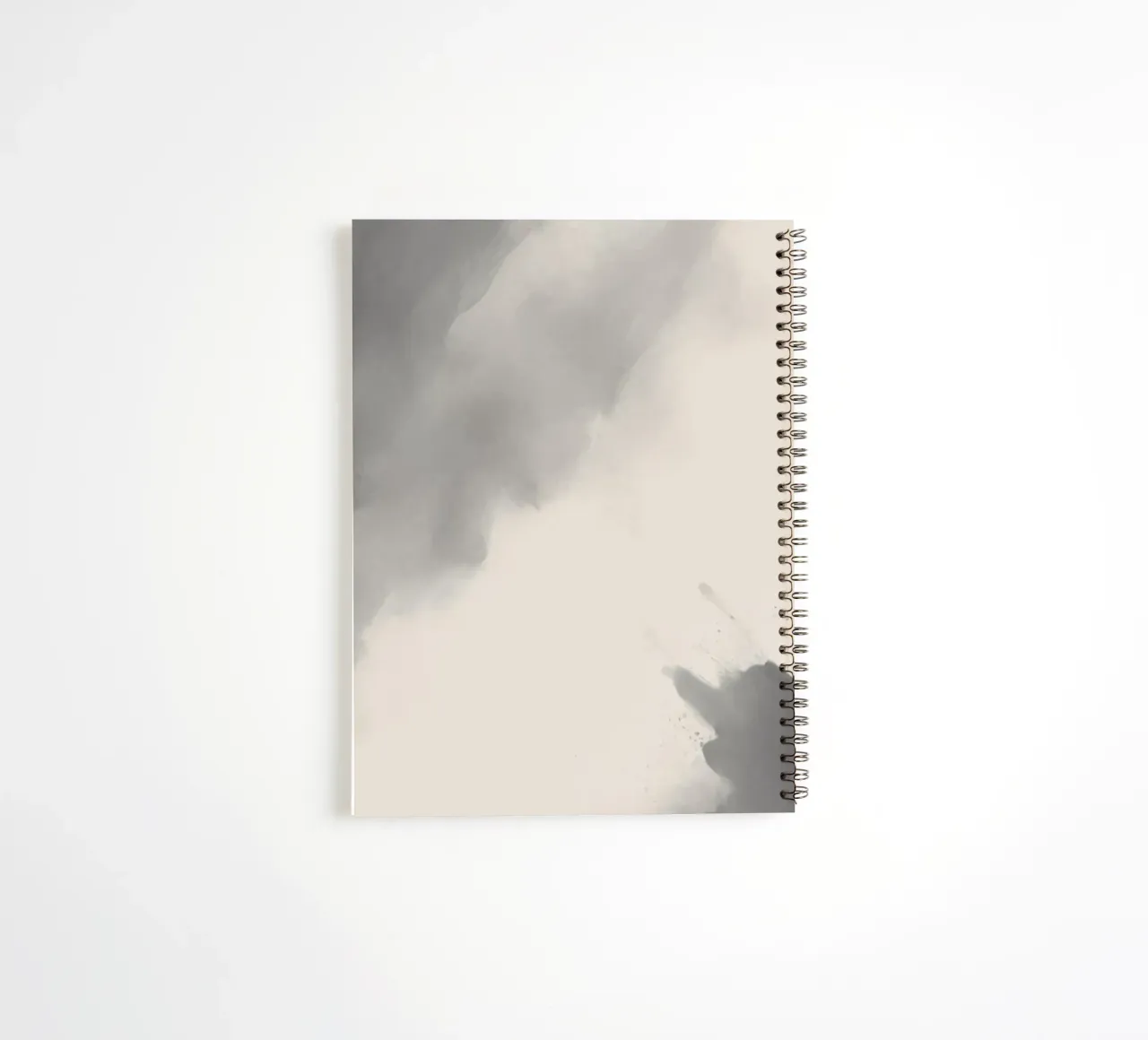 Dynamic abstract background with soft gradients and flowing spiral notebook by DesignDoodle