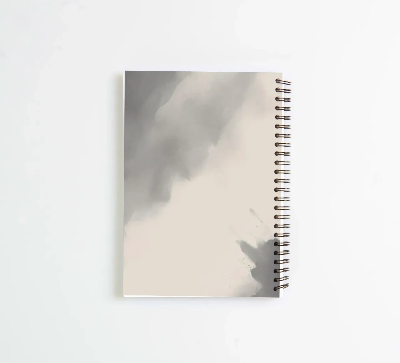 Dynamic abstract background with soft gradients and flowing spiral notebook by DesignDoodle