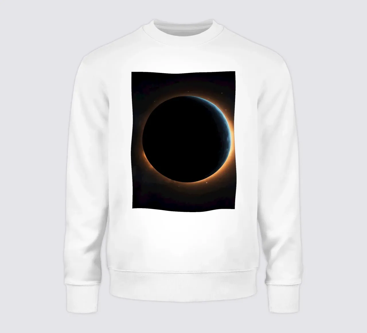 Acontecimiento celeste con un eclipse solar con corona radiante sudadera de DesignDoodle