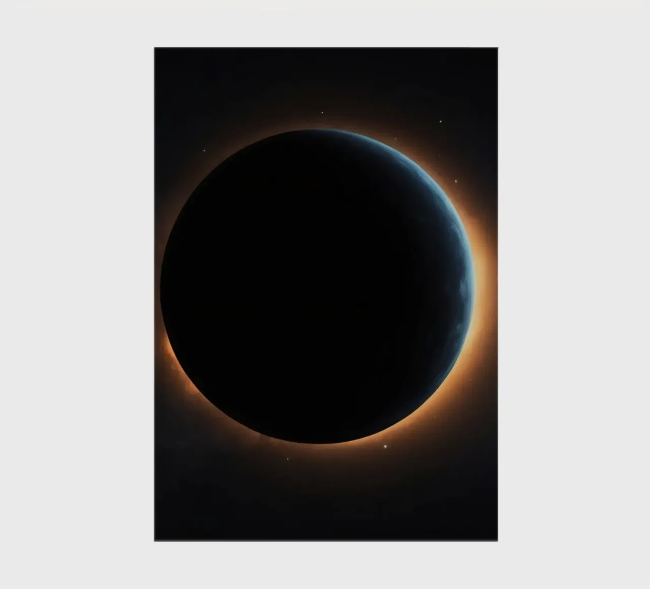 Celestial event featuring a solar eclipse with radiant coron notebook by DesignDoodle