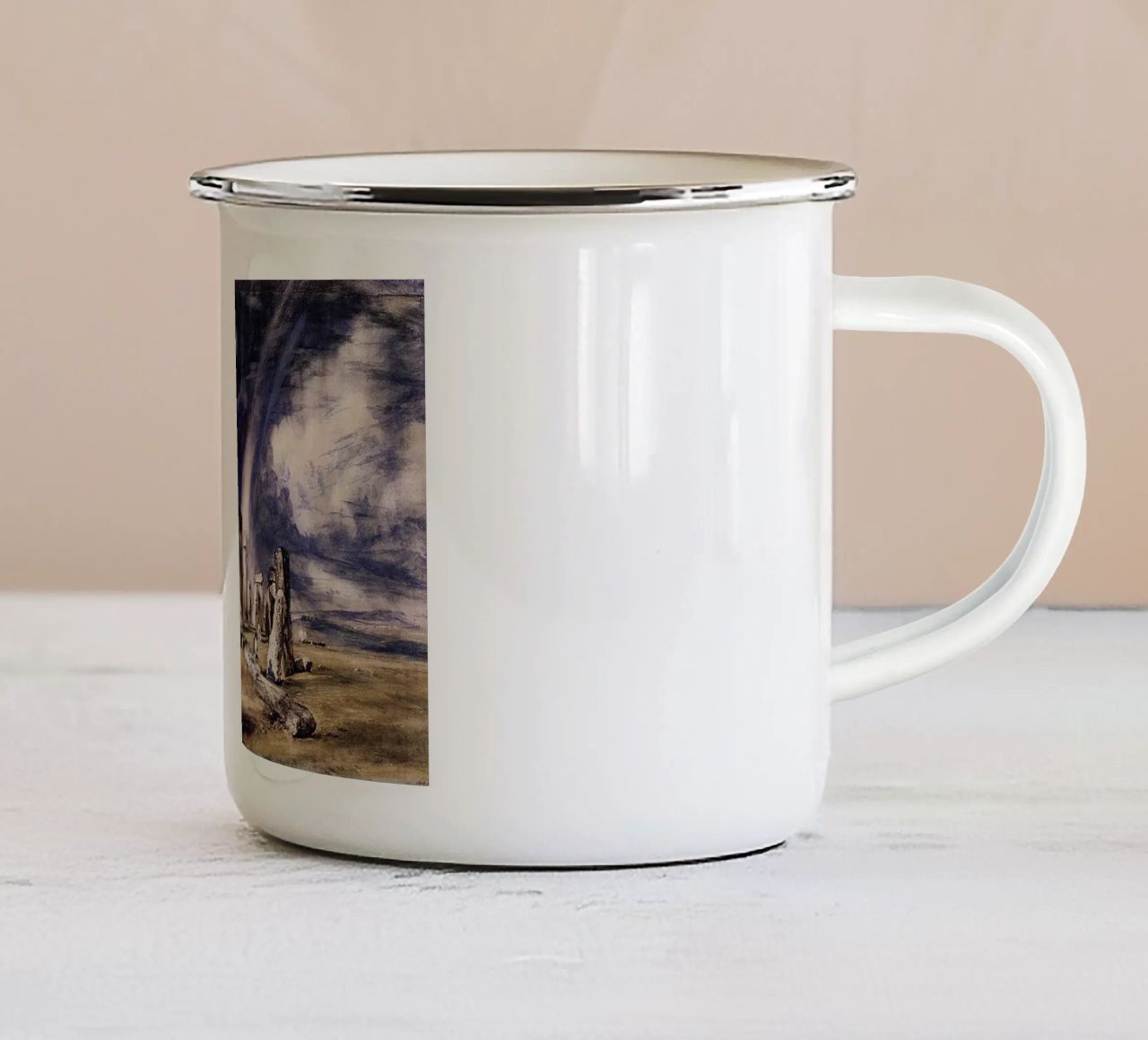 John Constable Arte tazza in smalto da Brooke