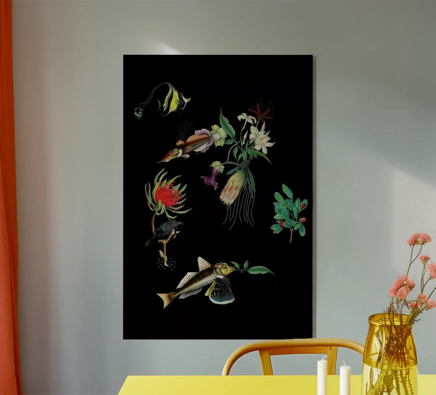 Flowerfish Acryl-Glas von The Gently Unfurling Sneak