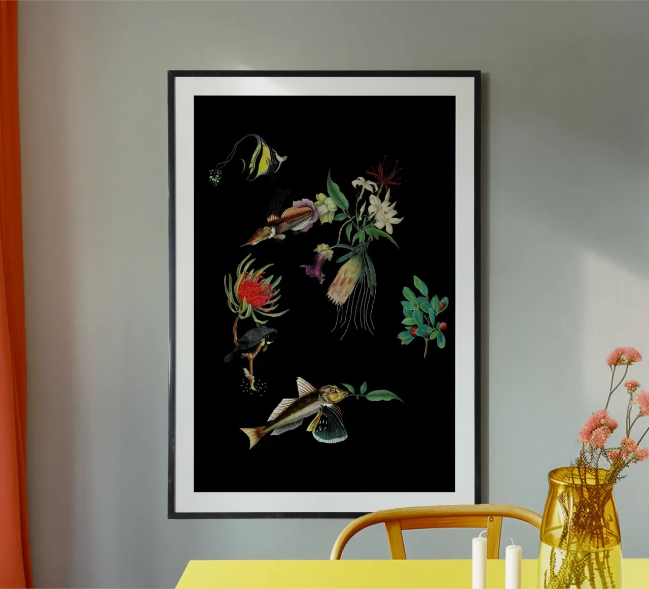 Flowerfish poster da The Gently Unfurling Sneak