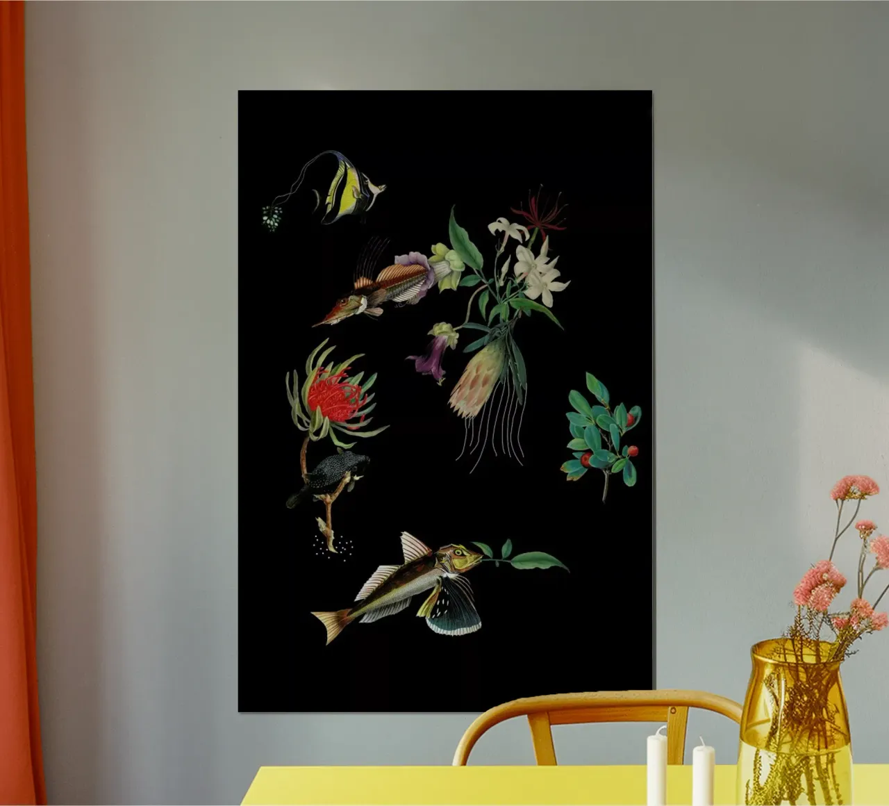 Flowerfish poster da The Gently Unfurling Sneak