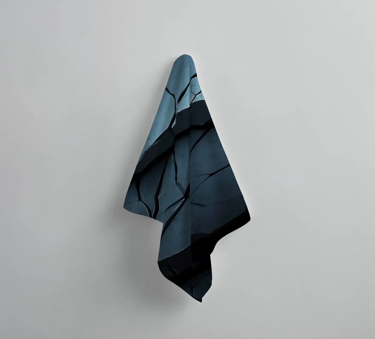 Abstract cracked surface creating a stunning textured art towel by DesignDoodle