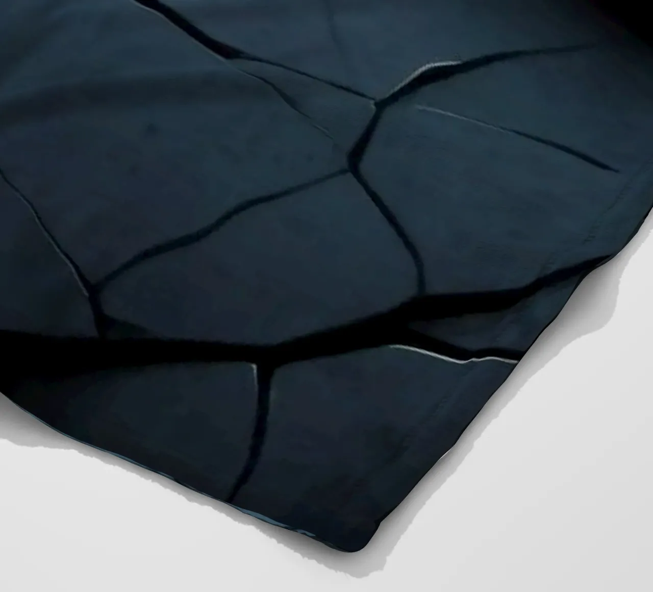 Abstract cracked surface creating a stunning textured art fleece blanket by DesignDoodle